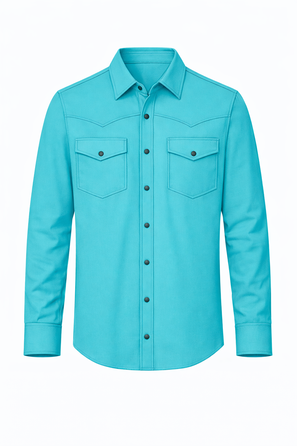 Solid Turquoise - Youth Performance LS Pearl Snap 22/PC