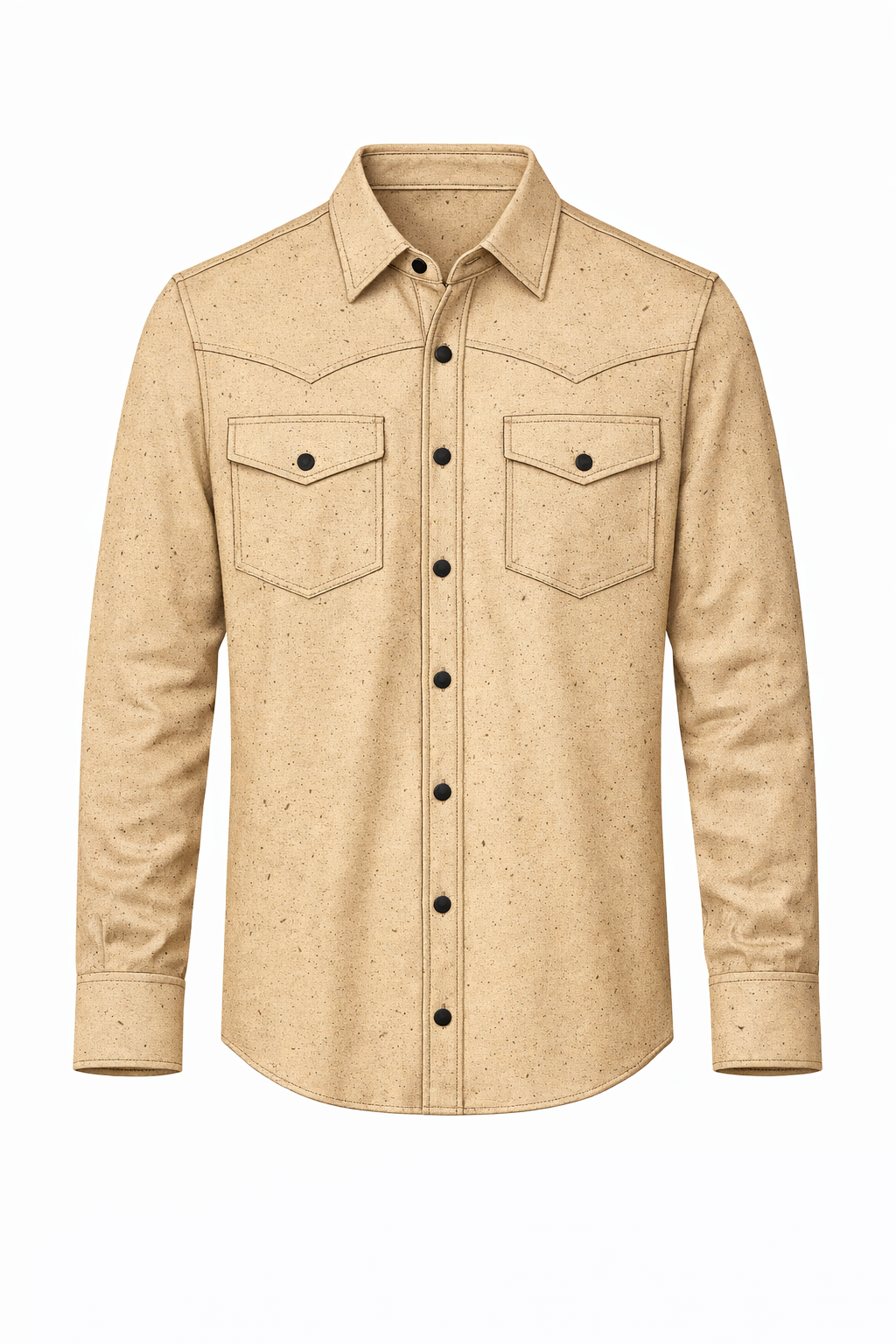 Taupe Speckle - Youth Performance LS Pearl Snap 22/PC