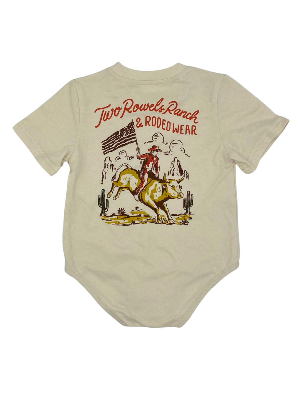 2 Rowels Ranch & Rodeo Wear American Bull - Infant SS Onsie
