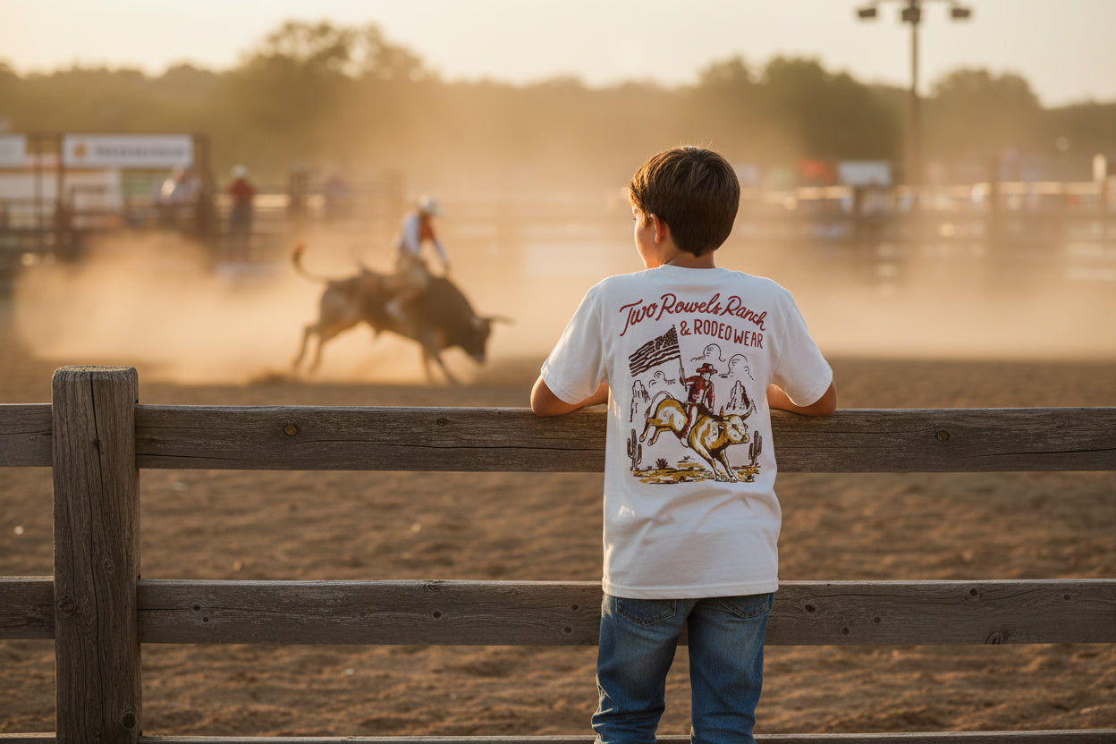 2 Rowels Ranch & Rodeo Wear American Bull - Youth SS Tee (6pcs)