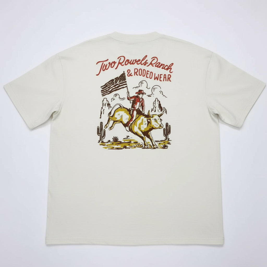 2 Rowels Ranch & Rodeo Wear American Bull - Mens SS Tee